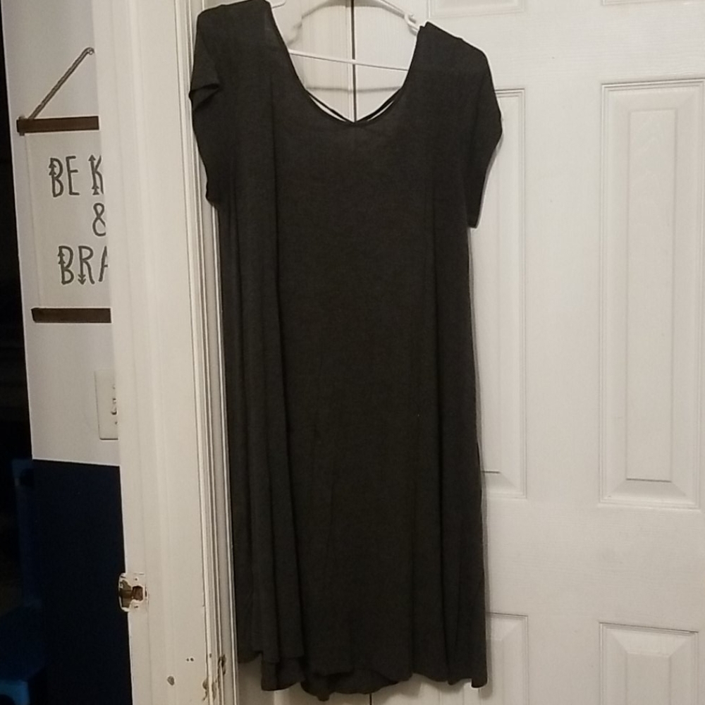 Cage back mini dress